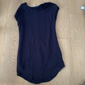 Navy gentle fawn dress.